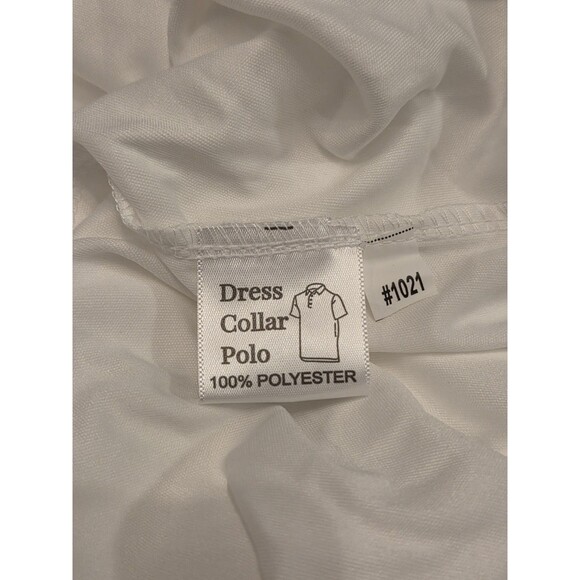 NWOT Collars & Co Men’s S English Spread Collar Polo Shirt – Solid White - Picture 5 of 7